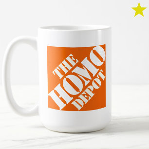 Oranje Homo Depot Sjabloon LGBTQ Grappige Zin Koffiemok