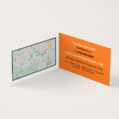 Oranje hond, dierenarts, gedetailleerd visitekaartje (Binnen)