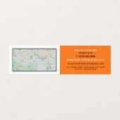 Oranje hond, dierenarts, gedetailleerd visitekaartje (Binnenkant ongevouwen)