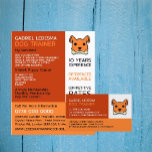 Oranje hond, Dog Trainer Adverteren Flyer<br><div class="desc">Oranje hond,  Dog Trainer Adverteren Flyer door de Visitekaartje winkel.</div>