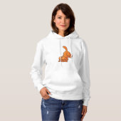 Oranje hond hoodie (Voorkant volledig)