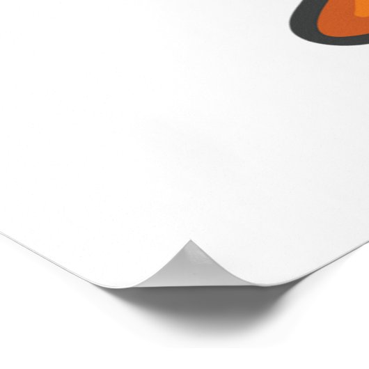 Oranje hond poster (Hoek)