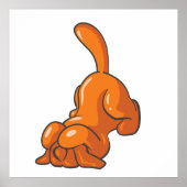 Oranje hond poster (Voorkant)