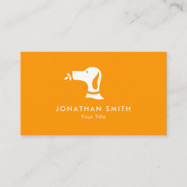 Oranje Hond Wandelen Huisdier Zittende Dierenarts Afsprakenkaartje