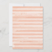 Oranje Honey Blooms Floral Baptism Invitation Kaart (Achterkant)