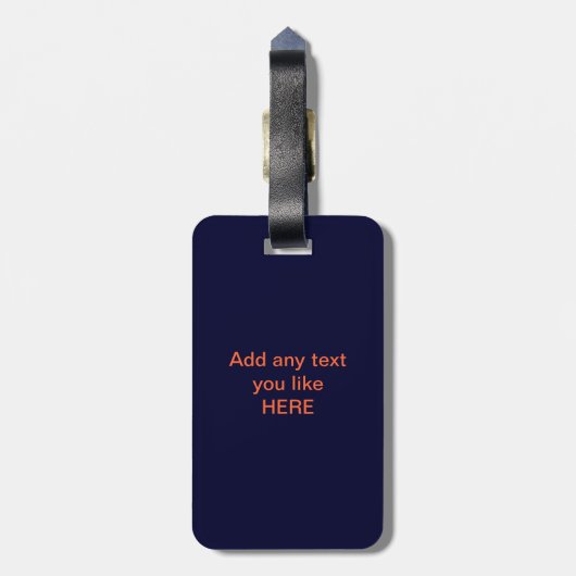 Oranje honing |  Bagagelabel (Achterkant verticaal)