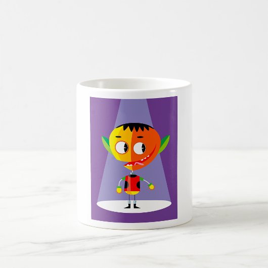 Oranje Hoofd Karakter Koffiemok