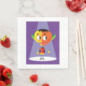 Oranje Hoofd Karakter Servet (Insitu)