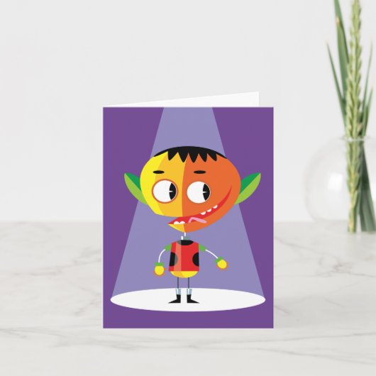 Oranje hoofdteken kaart (Voorkant)