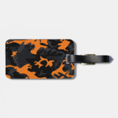 Oranje hooglichten Camo Bagagelabel (Achterkant horizontaal)