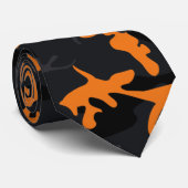 Oranje hooglichten Camo Stropdas (Opgerold)