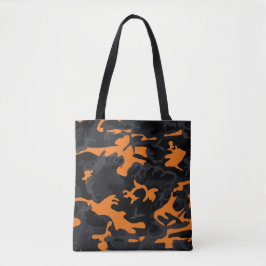 Oranje hooglichten Camo Tote Bag