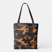 Oranje hooglichten Camo Tote Bag (Achterkant)