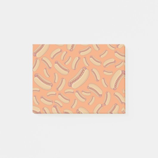 Oranje hotdogs post-it® notes (Voorkant)