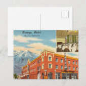 , Oranje hotel, Ontario, Californië Briefkaart (Voorkant / Achterkant)