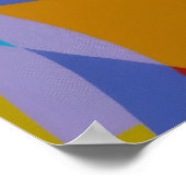 Oranje Huidige Decor Kunstprint Poster (Hoek)