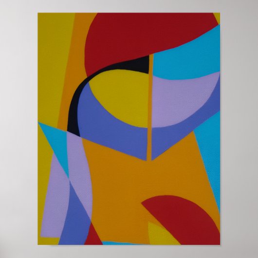 Oranje Huidige Decor Kunstprint Poster (Voorkant)