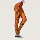 Oranje huidstijl van de slang. leggings (Rechts)