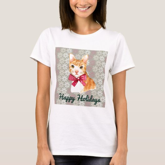 Oranje Huiskat T-shirt (Voorkant)