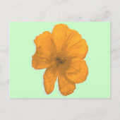 Oranje hulp/PopArt Flower Briefkaart (Voorkant)