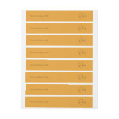 Oranje huwelijksuitnodiging (Vel)