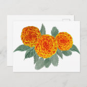 Oranje Hydrangea Flowers Briefkaart (Voorkant / Achterkant)