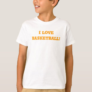 Oranje I Love Basketball T-shirt