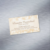 Oranje Ice Bokeh Magnetisch Visitekaartje (Voorbeeld)