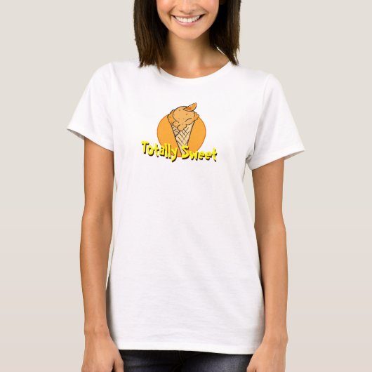 Oranje Icecream Shirt (Voorkant)