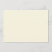 Oranje Ijs Bloem Tuin Bruilofts Ontvangst Kaart (Achterkant)