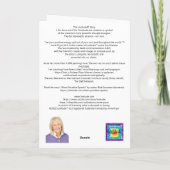 Oranje IJskiestkoon Blank Notitiedocument Kaart (Achterkant)