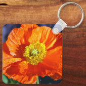 Oranje IJslandse fotograaf Sleutelhanger (Achterkant)