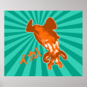 Oranje Ika Poster (Voorkant)