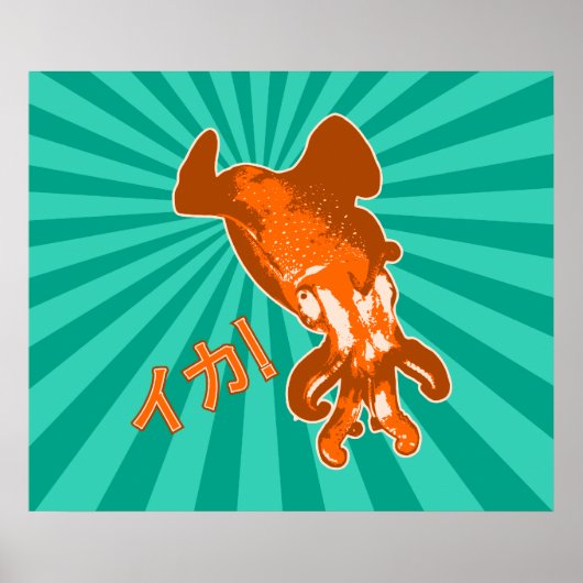 Oranje Ika Poster (Voorkant)