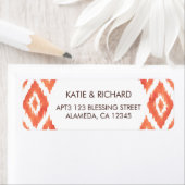 Oranje Ikat Etiket (Insitu)