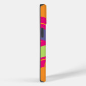Oranje illustratie van bloemvormen Case-Mate iPhone case (Achterkant / Rechts)