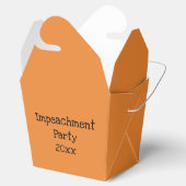 Oranje "Impeachment Party" afhaaldoos Bedankdoosjes (Geopend)