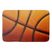 Oranje impliceren Basketball, Memory Foam Bath Mat (Voorkant)