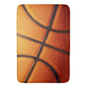 Oranje impliceren Basketball, Memory Foam Bath Mat (Voorkant Verticaal)