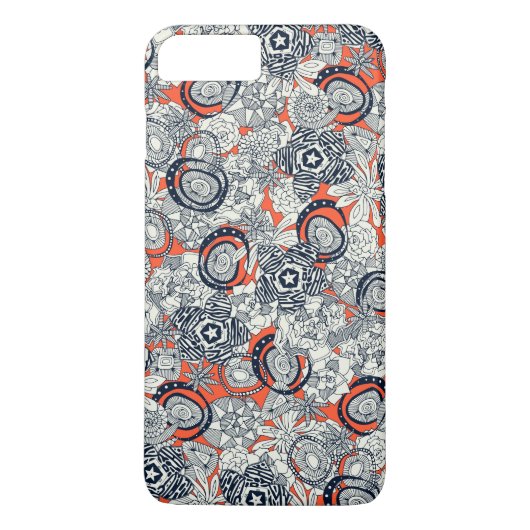 oranje indigo Case-Mate iPhone case (Achterkant)