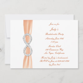 Oranje Infinity Bachelorette Party Kaart