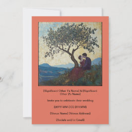 Oranje Innu paar dat elkaar liefheeft neus kussen  Kaart