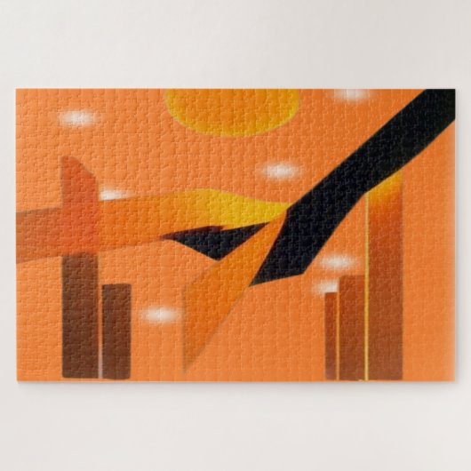 Oranje inspiratie Puzzle Legpuzzel (Horizontaal)