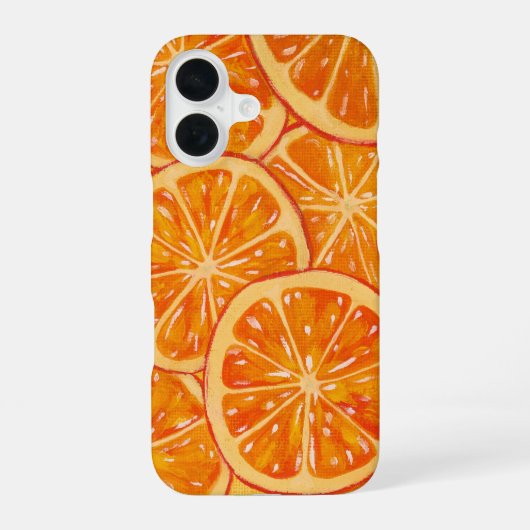 Oranje iPhone Hoesje iPhone 16 Hoesje (Achterkant)