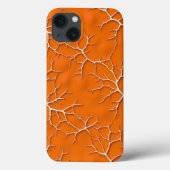 Oranje iPhone-hoesje met taktextuur in het vet Case-Mate iPhone Case (Achterkant)