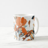 Oranje iris bloemmotief Koffiemok (Voorkant rechts)