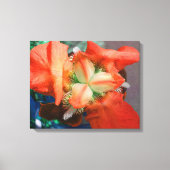 Oranje Iris Canvas Afdruk (Voorkant)