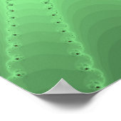 Oranje Iris Fractal Poster (Hoek)