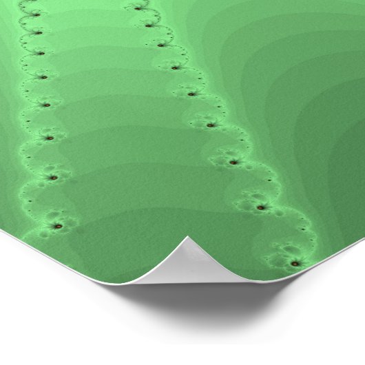 Oranje Iris Fractal Poster (Hoek)