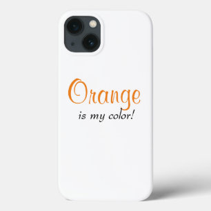 Oranje is mijn Colour Cute Girly Quote Case-Mate iPhone Case